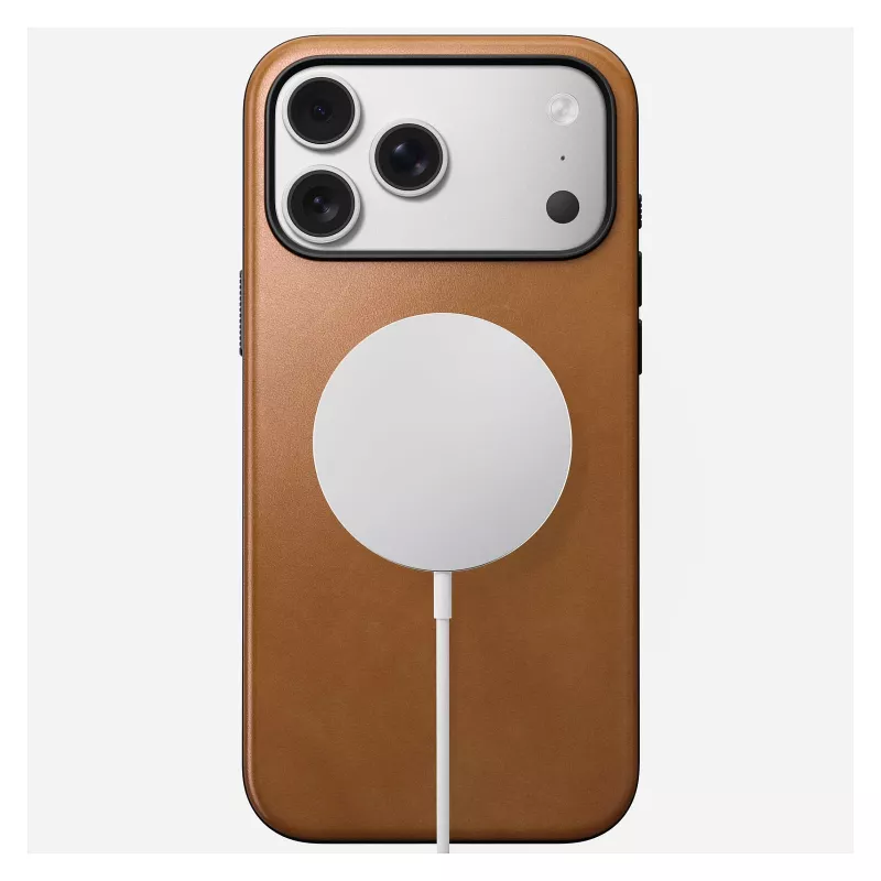 Mobiiltelefoni ümbris Nomad Modern Leather Case Cover iPhone 17 Pro Max, 17,5 cm (6,9 tolli), Tan, nahk + PC/TPU