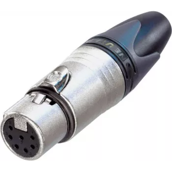 Neutrik XLR-pistikupesa, sirge, kontaktide arv: 7, hõbedane NC7FXX 1 tk (NC7FXX)