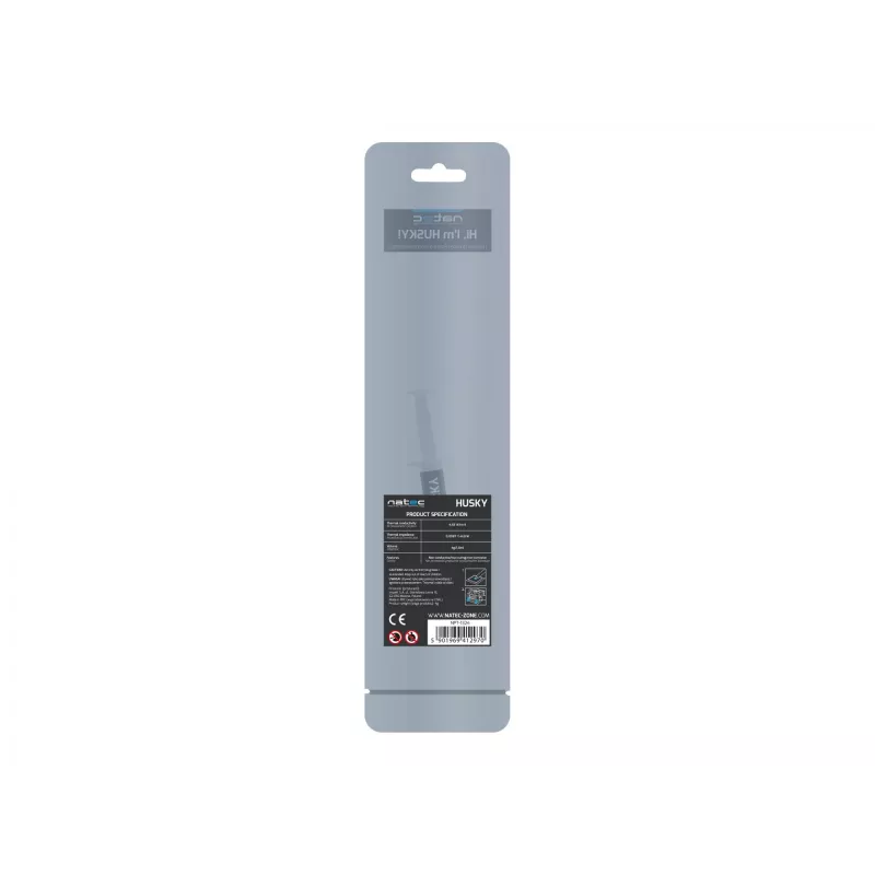 Termopasta NATEC Husky NPT-1324, soojusjuhtivus 4,63 W/m·K, maht 2 ml, tihedus 2,5 g/cm³