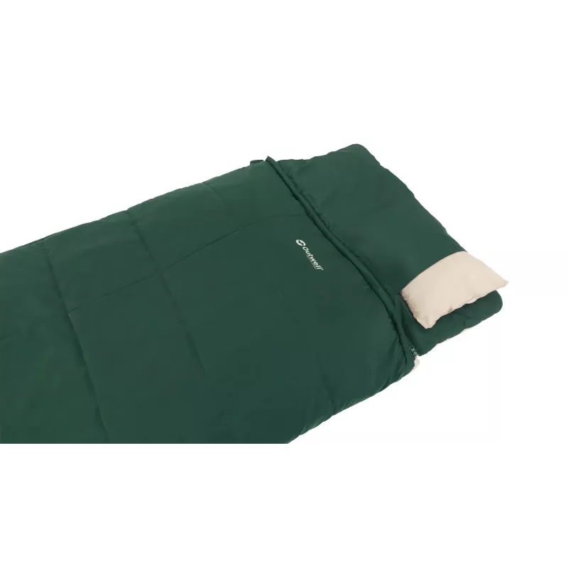Magamiskott Outwell Contour Prime täiskasvanu ristkülikukujuline polüester 850×2200 mm, max kasutaja pikkus 190 cm, roheline