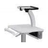 Ergotron tahvelarvuti käru, SV10 - käru tahvelarvutile / klaviatuurile - meditsiiniline - metall - valge, alumiinium - ekraani suurus: kuni 30,5 cm (kuni 12 tolli)