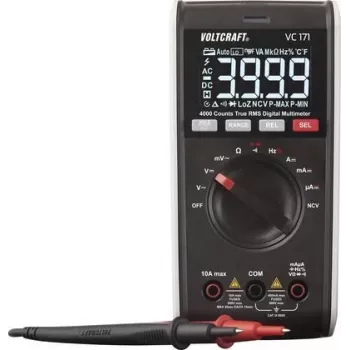 VOLTCRAFT VC171 käsimultimeeter digitaalne CAT III 600 V Ekraan (loendurid): 4000 (VC-12232390)