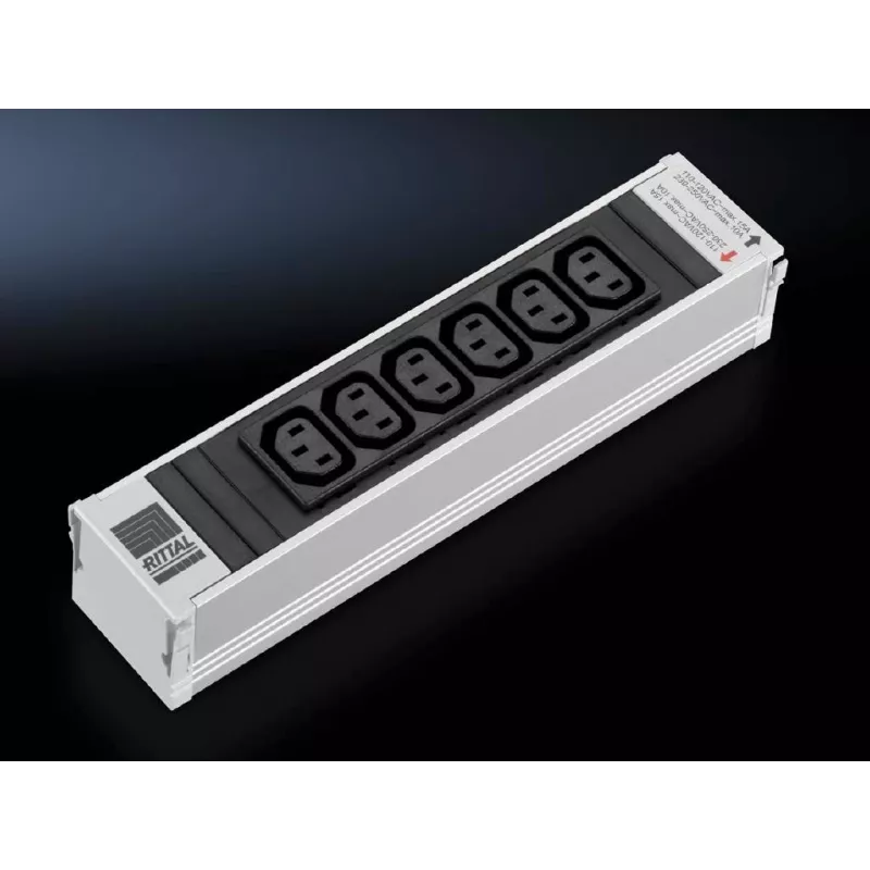 Rittal 48,30cm (19) võrgukapi toitejaotusseade IEC seadme pesa C13 10A 7856.080 (7856.080)
