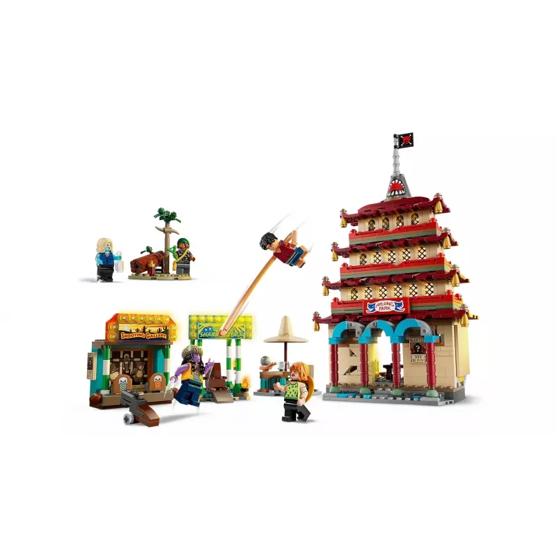 LEGO set One Piece Arlong Park 75638 — 926 tk, 5 minifiguuri, soovitatav vanus 9+, detailne stseen