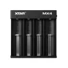 Akulaadija XTAR MX4 4-pesaline universaalne Li-ion NiMH USB-C, must, toetab 4 akut