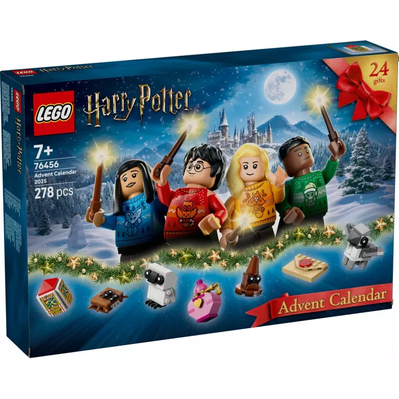 Ehitusmänguasi LEGO Harry Potter Advendikalender 2025 komplekt 76456 — 278 osa, 8 minifiguuri, vanusele 7+