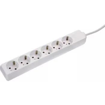 Pikendusjuhe AS Schwabe 11631 Schuko valge, 1 tk, Schuko pistikupesad