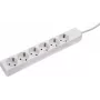 Pikendusjuhe AS Schwabe 11631 Schuko valge, 1 tk, Schuko pistikupesad