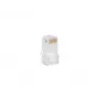 LANBERG RJ-45 pistik PLU-5000, U/UTP (UTP) varjestus, läbipaistev valge, 100 tk pakendis