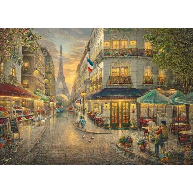 Puidust pusle Thomas Kinkade Studios: Maaliline Pariis (1000 tükki)
