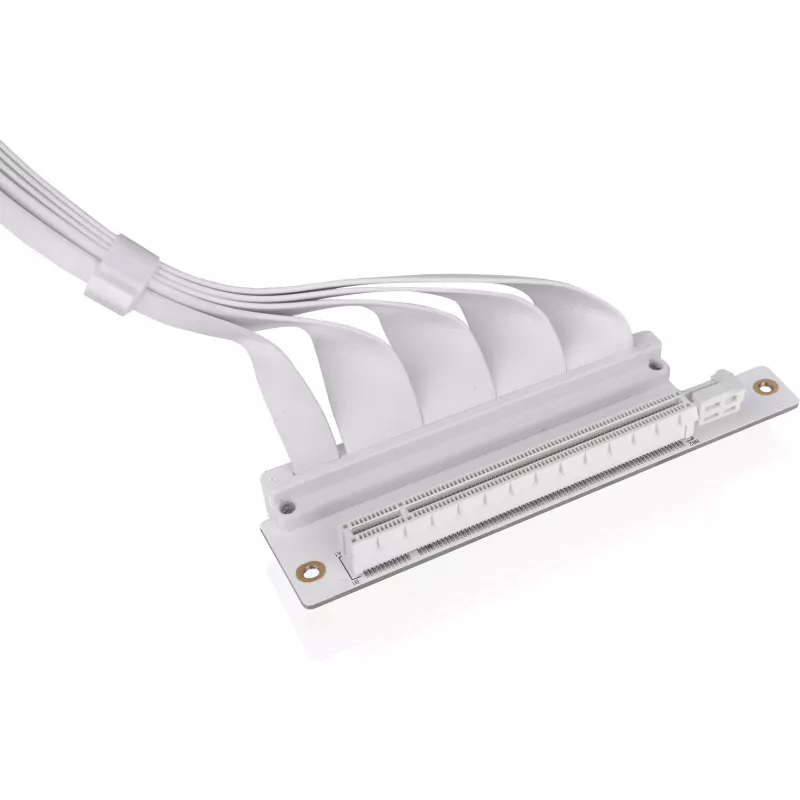 Thermaltake PCI-E 4.0 Dual 90 kraadi riiseri kaabel, 40 cm, valge (AC-077-CO6OTN-C1)