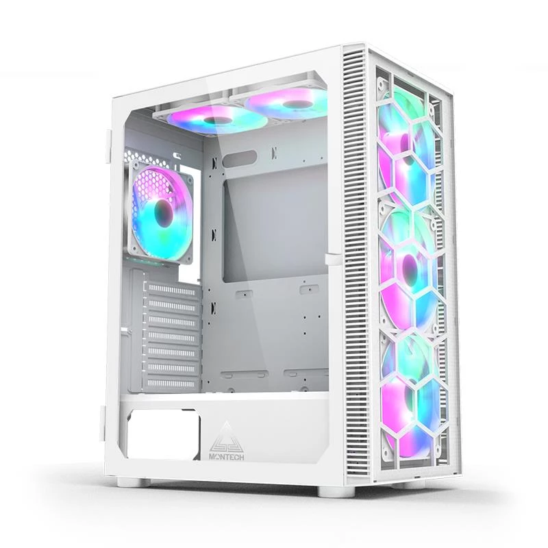 PC Case Montech X3 GLASS Midi Tower Valge