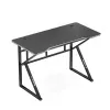 Mängulaud huzaro Hero 1.6 Must — sirge MDF/süsinikmustriga lauaplaat 1200×600×750 mm, metallraam