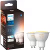LED GU10 lambi kaksikpakett koos Hue Bridge'iga – Philips Hue Valge Ambiance, asendab 35W