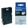 Brother Gloss Laminated Labelling Tape - 12mm, Must/Valge, 10-pk label-making tape TC
