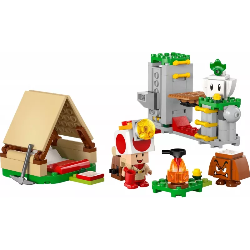 Ehitusmänguasi LEGO Captain Toad's Camp komplekt 72040 interaktiivsete Super Mario funktsioonidega