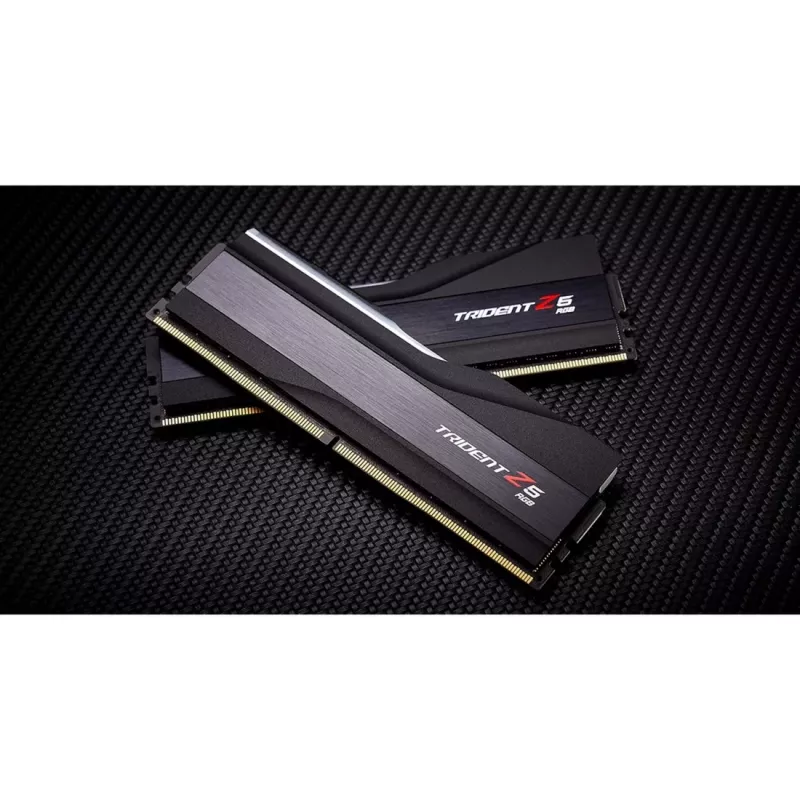 DIMM 32 GB DDR5-6400 (2x 16 GB) Dual-Kit, Arbeitsspeicher schwarz, F5-6400J3039G16GX2-TZ5RK, Trident Z5 RGB, INTEL XMP