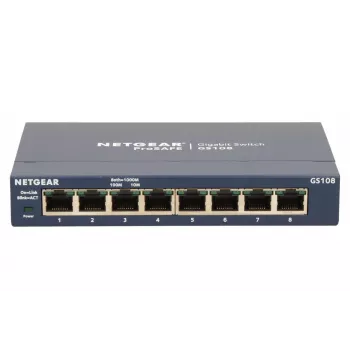 Haldamatu lüliti NETGEAR GS108GE, 8 porti, Gigabit Ethernet, 16 Gbit/s