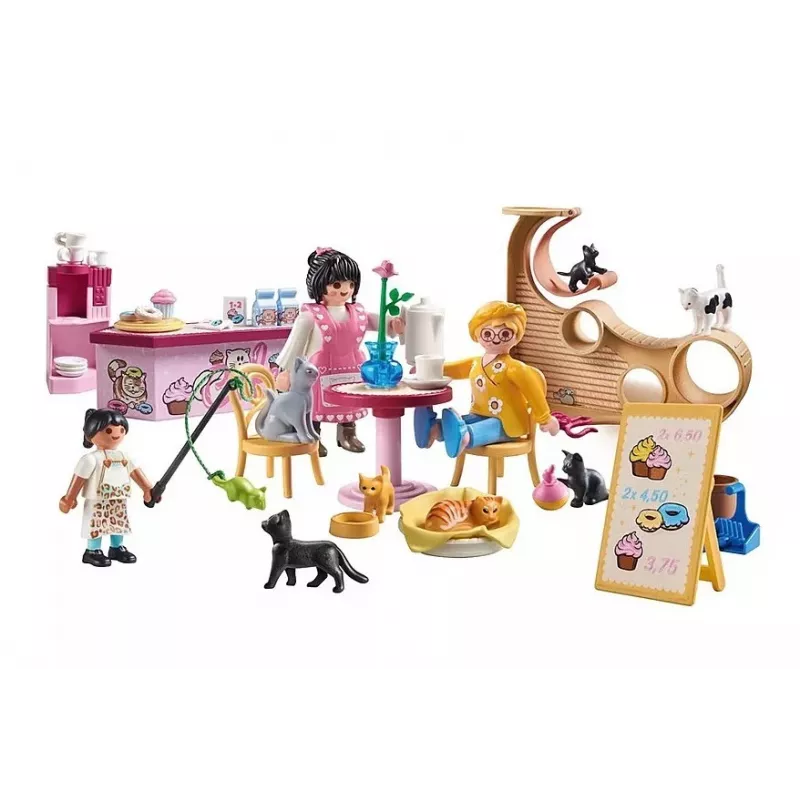 PLAYMOBIL My Life 71744 kassikohvik koos figuuridega, mängukomplekt lastele