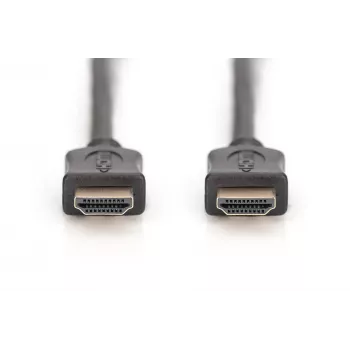 Assmann HDMI High Speed ühenduskaabel. tüüp A M/M. 10,0 m. Ethernetiga. endine HDMI 1.4. UL. must. kuldne (AK-330107-100-S)