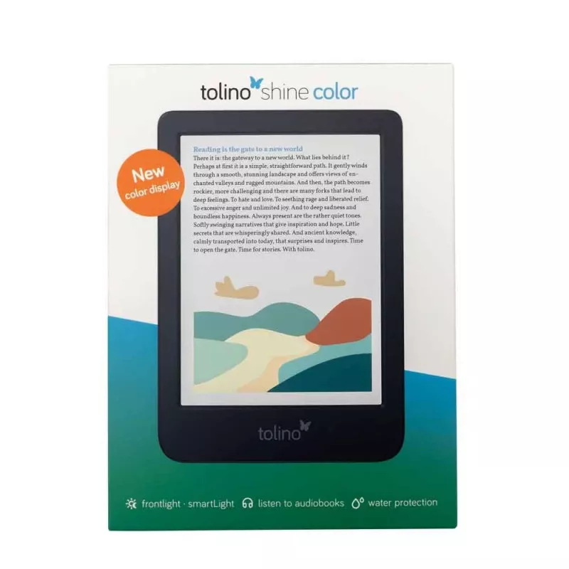 Tolino shine color e-luger puuteekraaniga 16 GB Wi-Fi must