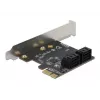 SATA PCI Express x1-kaart DeLOCK 90010 madalprofiilne kuju