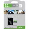 MicroSDHC-kaart PNY Elite 32GB klass 10 UHS-I P-SDU32GU185GW-GE