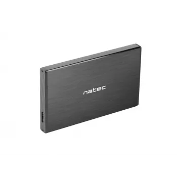 NATEC RHINO GO korpus USB 3.0 2,5-tollisele SATA HDD/SSD-le, must alumiinium