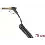 Audio kaabel DELOCK 85777 — 3,5 mm isane 3,5 mm isasele, 0,75 m, must, kullatud kontaktidega