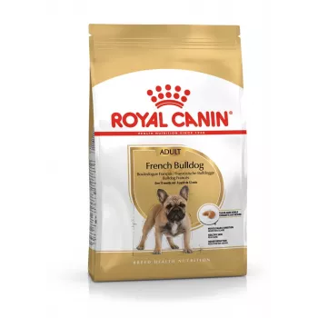 Kuiv koeratoit Royal Canin French Bulldog Adult 9 kg — sealiha, 26% valku, 18% rasva