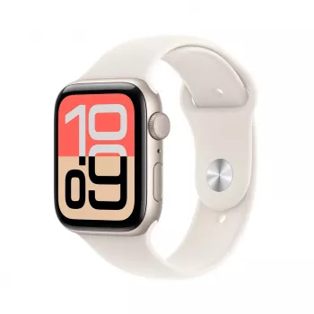 Apple Watch SE (3. põlvkond) SE 3 GPS 44mm Starlight alumiiniumkorpuse ja Starlight Sport Bandiga - S/M