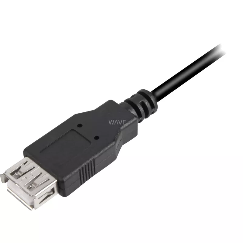 USB-kaabel Sharkoon USB 2.0 0,5 m must