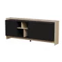 Cama PORTO 3D kummut 190x38x77 tamm/must