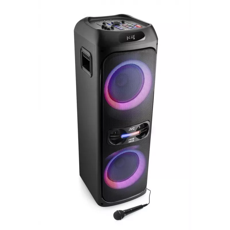Kaasaskantav peokõlar JVC XS-EP624B — must, akutoitega, Bluetooth