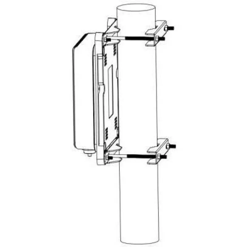 Haldamata välistingimustes kasutatav Gigabit kommutaator ALLNET 3-pordiline 100 W PoE-ga, mudel ALL-SGO83-Pole-Kit
