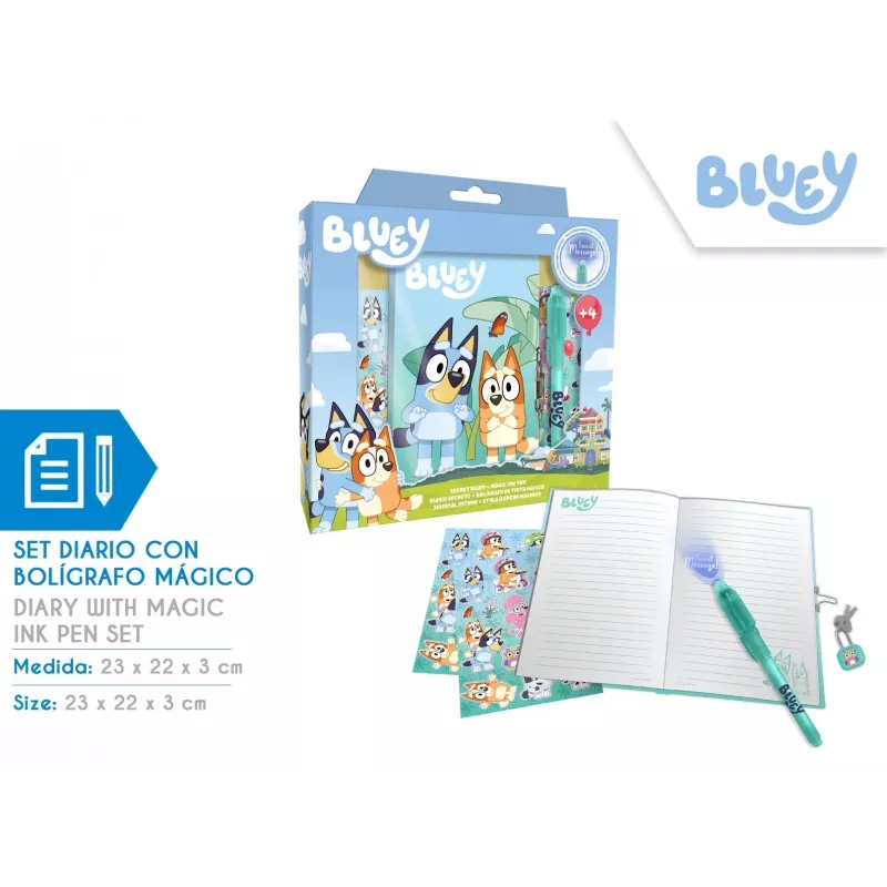 Päevik võlupliiatsiga Bluey