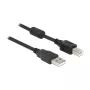 USB-kaabel DeLOCK 83566 USB 2.0 1m USB A USB B Must