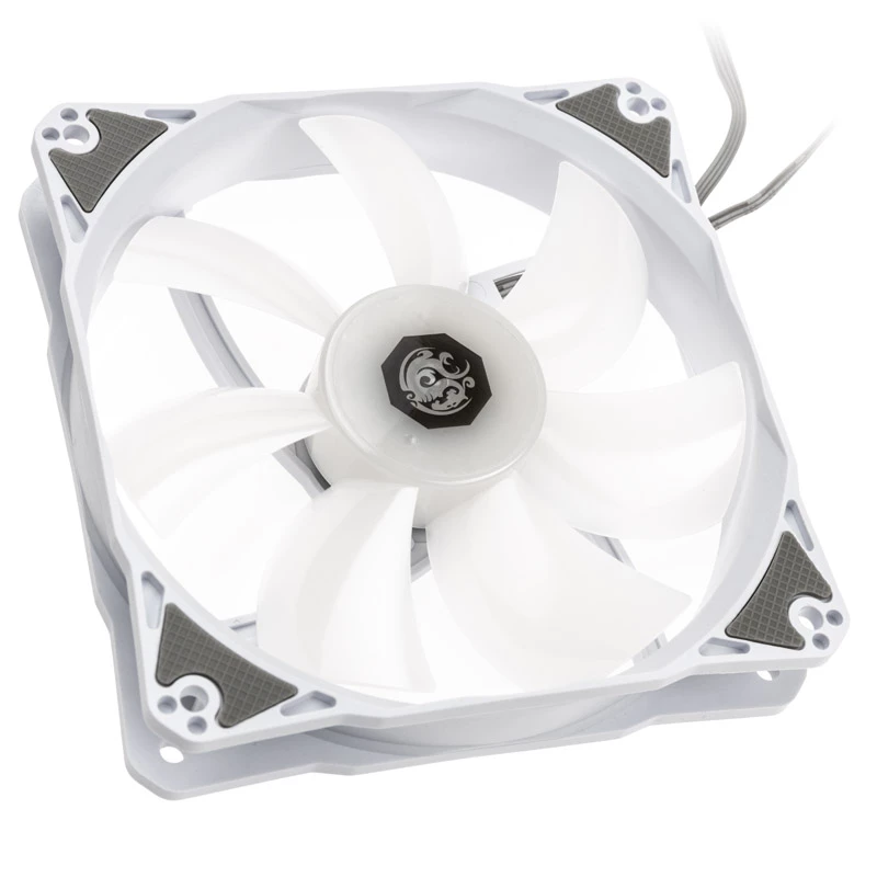 120mm PWM korpuseventilaatori komplekt BitsPower Notos RGB — valge, 5 tk komplekt (BPTA-FX1812NTWH-5)