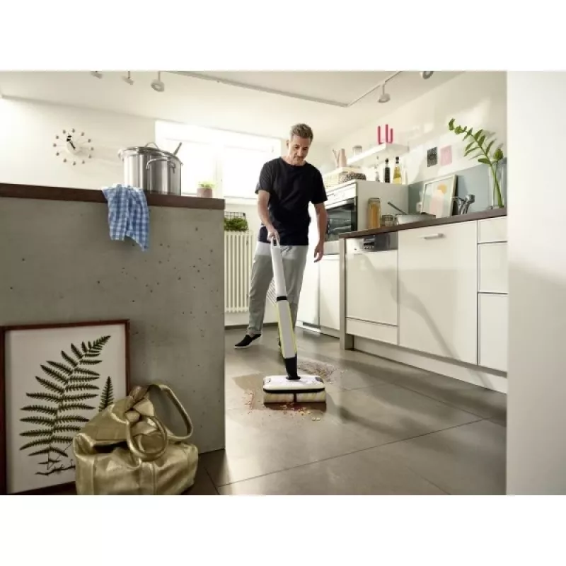 Kärcher FC 7 CORDLESS Elektrihari aku märgpuhastusega ilma tolmukotita must, valge, kollane 2,85 Ah