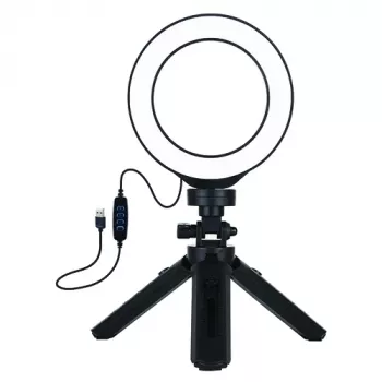 LED-ringsvalgus 12 cm statiiviga, kõrgus kuni 14,5 cm, USB on Puluzi toode meie valgustusrõngaste valikust. Osta veebist Lõuna-Aafrikas DistriNode'ist.