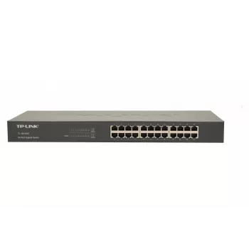 TP-Link 24-port Gigabit Rackmount võrgulüliti, haldamata, Gigabit Ethernet (10/100/1000), täisdupleks, riiulipaigaldus, 1U