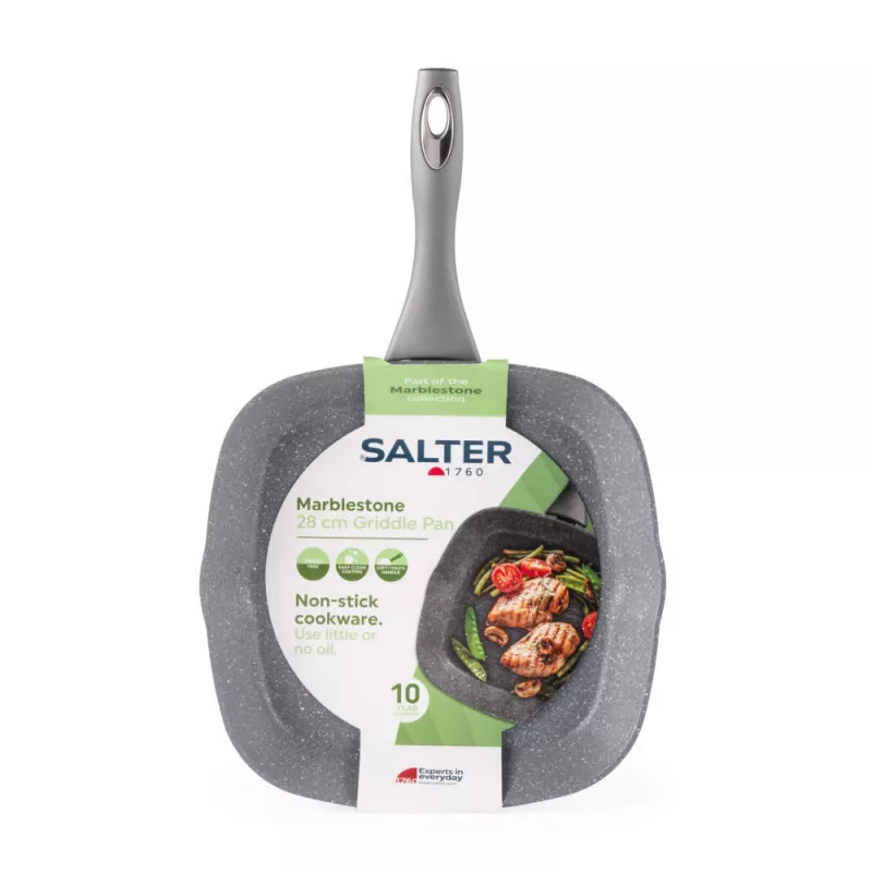Grillpann Salter 28 cm mittenakkuva marmorkattega