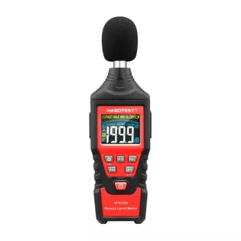 Digitaalne detsibellimeeter Habotest HT622B — müramõõtur A/C kaalumise ja USB-liidesega