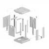 Seinale paigaldatav rack Lanberg WF11-3304-10S 4U hall 30 kg kandevõime