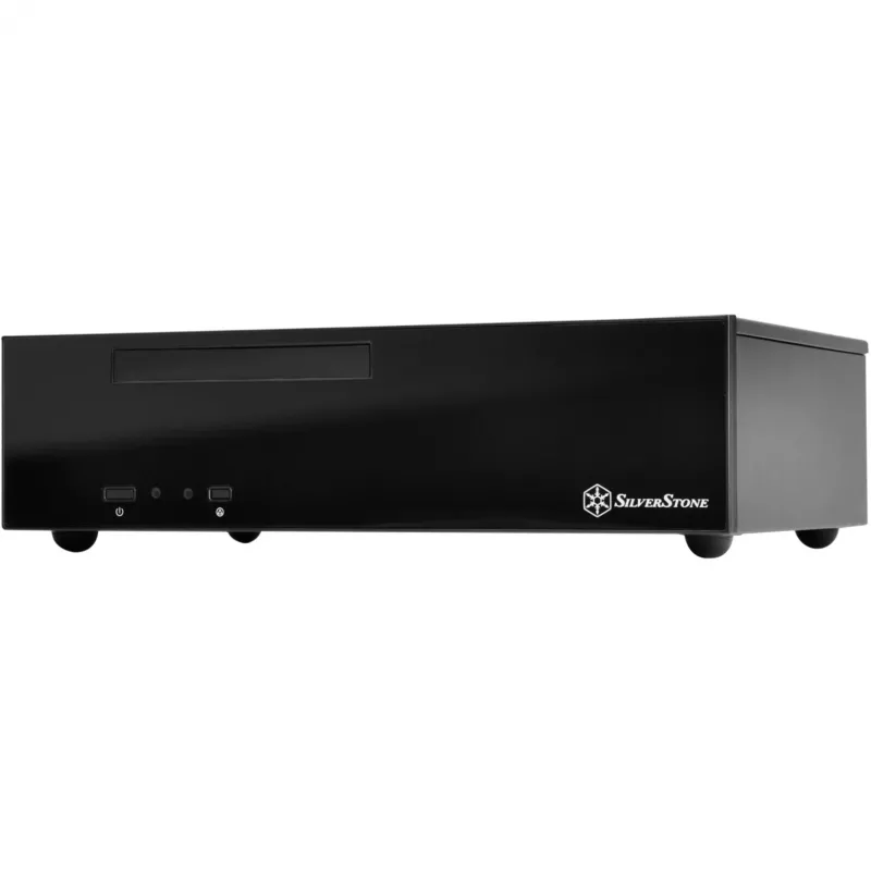 SilverStone MILO ML09 - Lauaarvuti - Mini-ITX - ilma toiteplokita (SFX12V) - Must - USB/Heli (SST-ML09B)