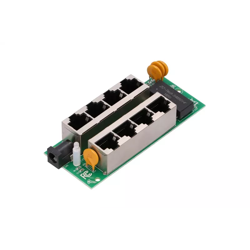 PoE-injektor Extralink Gigabit 4-pordiline, 4x 1000 Mb/s RJ45, 48 V, sinine/must