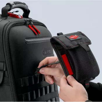 Tööriistakott Knipex Modular Bag 00 19 50 LE must/punane, tühi, moodulsüsteem tööriistadele