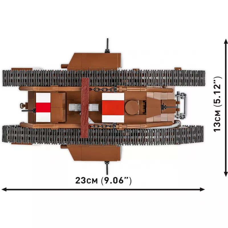 Ehituskomplekt Cobi Building Blocks Mark V Male NO 9199 — 844 tk