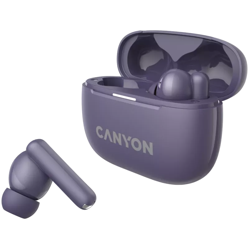 Canyon CNS-TWS10PL Kõrvaklapid ja peakomplekt True Wireless Stereo (TWS) kõrvasisesed kõned/muusika/sport/igapäevane kasutamine USB Type-C Bluetooth Violet (CNS-TWS10PL)