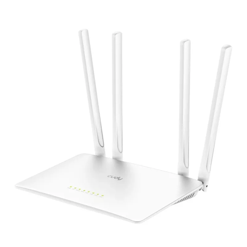 Laualine ruuter Cudy WR1200 Kaheribaline Wi‑Fi 5 (802.11ac) 867 Mbit/s, 4x RJ‑45 LAN, Valge